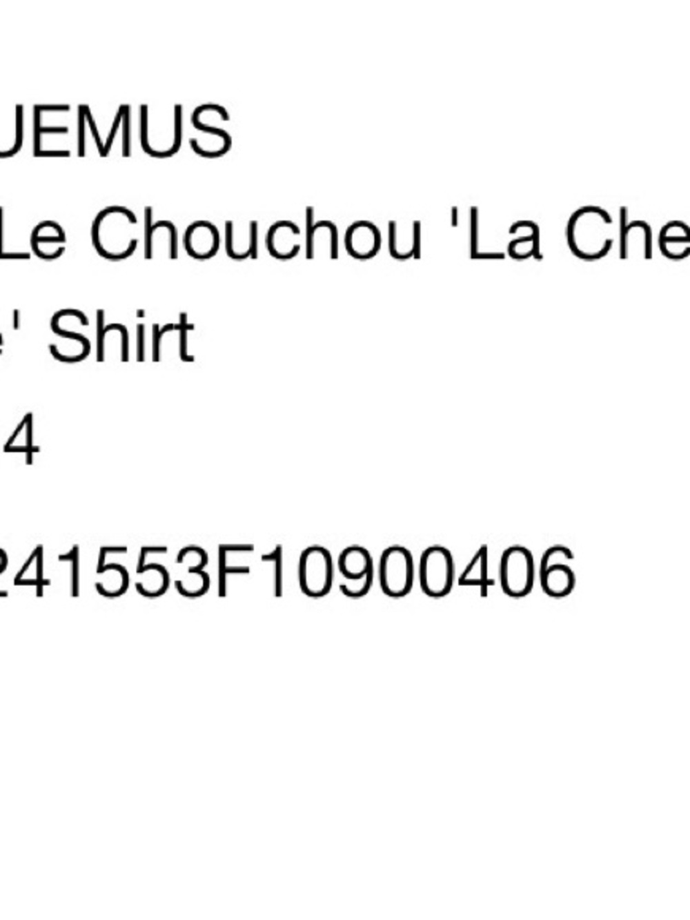 Jacquemus White Le Chouchou Le Chemise Bahia Courte Shirt - Picture 6 of 6